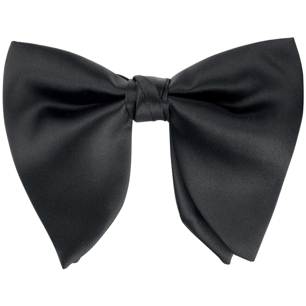 6814 Pre-tied Solid Color Satin Bowtie Adjustable Neck Bow Ties for Elegant